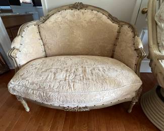 122. Loveseat w/ Carved Detail (48" x 34" x 40")