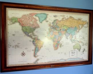 72. Frontgate Framed Map (54" x 36")