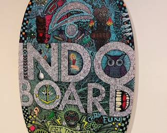 101. Indo Board, Balance Board, Doodle Design (29" x 18")