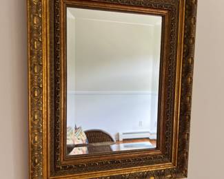 59. Beveled Mirror w/ Gilt Frame (16" x 22")