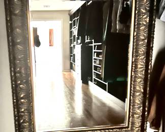 62. Beveled Mirror w/ Carved Gilt Frame (48" x 62")