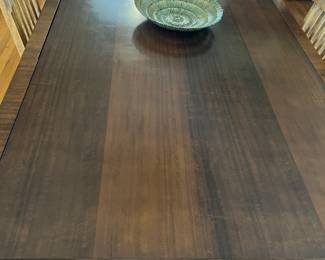 7. Contemporary Dining Table w/ 2-26" leaves (95" x 48" x 30.5")