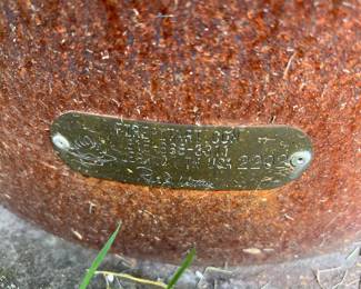 111. Signed by Rick Wittrig Copper Beachcomber Firepit (38" x 25")