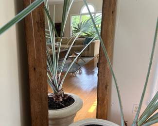 46. Mirror w/ Rustic Barnwood Frame (32" x 64")
