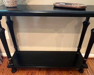 23a. Bombay Black Console Table (39" x 13" x 30")