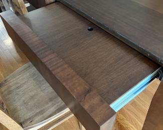 7. Contemporary Dining Table w/ 2-26" leaves (95" x 48" x 30.5")