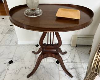 15. Harp Side Table (24" x 18" x 27")