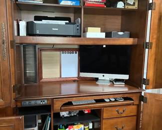 32. Hooker Furniture Desk Armoire (57" x 26" x 79")