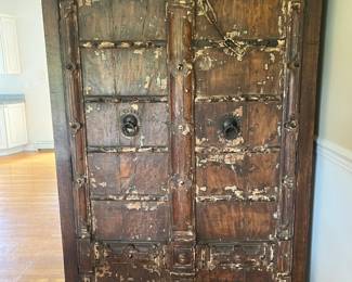 6. Rustic Armoire (25" x 75" x 45")