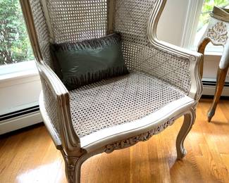 9. Pair of Cane Arm Chairs (29" x 25" x 41")