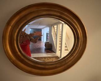 86. Beveled Mirror w/ Gilt Frame (35" x 30")