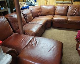 Leaher sectional