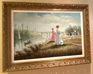 $ 695    Henri Du Bois Oil On Canvas   