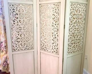 $175   Cream Divider Screen         71.5" tall x 60" wide 