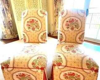SOLD   $ 135 Pair of Slipper Chairs Great Condition