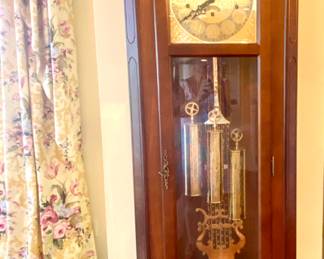 Black Forest Grand Father Clock Made in Germany 81" tall x 12" deep x 22" wide exclusively for this Family  Chimes Beautifully 