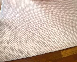  Pending SALE Price is $ 95  !!!$345  168" x 168'  Rose & Cream Rug   spotless!