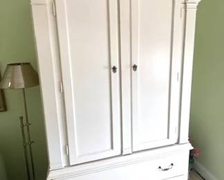 $265   Lane  Country living   Creme White Armoire  (Yes we do have the Handle)   80" high x 22.5 " deep x 44" wide 