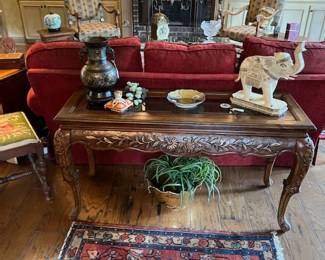 Another view of living room, antique rug
