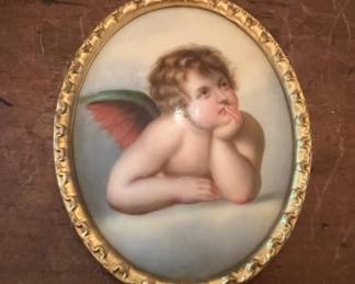 Hand painted on porcelain