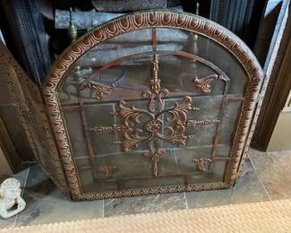 Metal fire screen