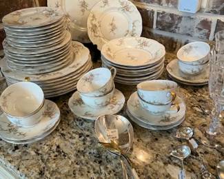 Haviland "Rosalinde" china, service/8