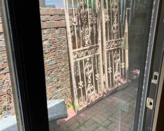 Pair iron doors