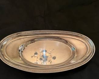 Sterling, oval bread tray