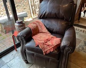 Leather recliner