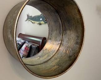 "Tire Rim" Mirror 17.5” x 8.5”