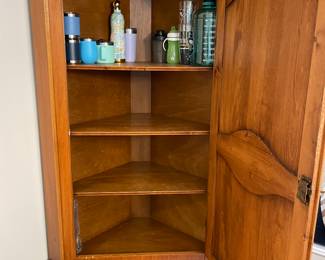 French Country Corner Cabinet 42” W x 75” H x 20” D