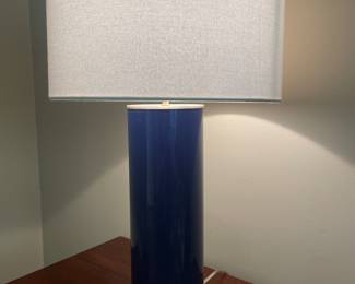 Kate Spade New York Ceramic Table Lamps (2). Shade: 16”.  27” H, base 7.5”x 7.5”
