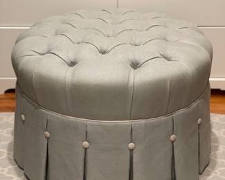 Ethan Allen Coco tufted ottoman. 28” x 19” 