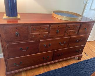 Lexington-Bob Timberlake Cherry Dresser w/12 drawers   19” D x 36” H x 60” W 