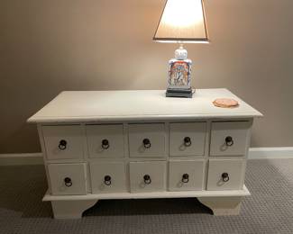 Apothecary Wood Trunk 18.5” D x 39” W x 22” H