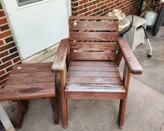 Patio chair and table