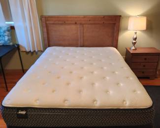 Sealy mattress and boxspring sold as one. Brand new with tags
Headboard,  footboard and frame all sold together. Matches the dresser and nightstand.