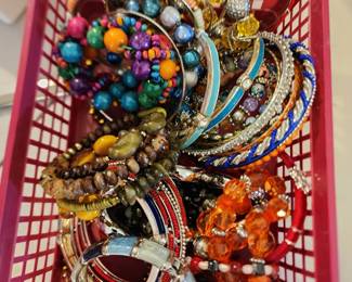 Lots of bracelets 