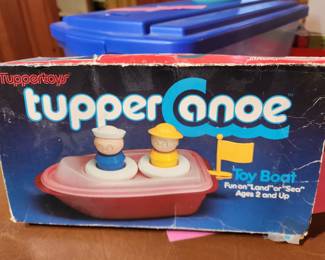 Tupperware canoe in original box