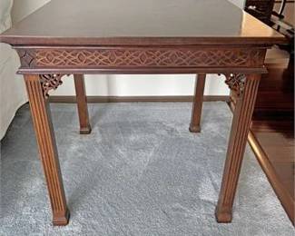 Fretwork End Table
