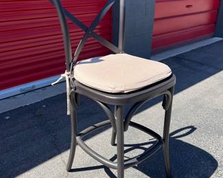 Restoration Hardware Madeleine Armless Bar Stools Set of 2