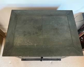 Restoration Hardware Zinc Closed Nightstand