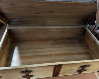 Restoration Hardware 19th C. French Steamer Trunk Coffee Table