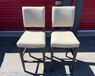 Restoration Hardware 18th C. Georgian Bar Stools - Set of 2