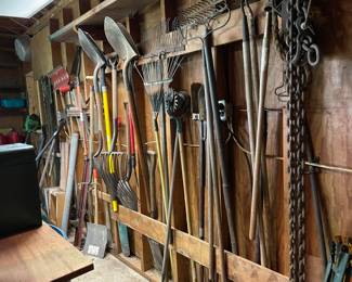 Lots of yard tools