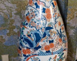 Pair Monumental Japanese Floor Vases