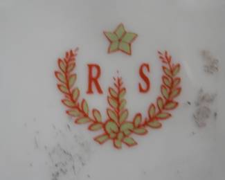 Mark on R S Prussia chocolate set