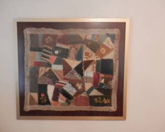 Crazy Quilt lace surround mount for hanging on wall