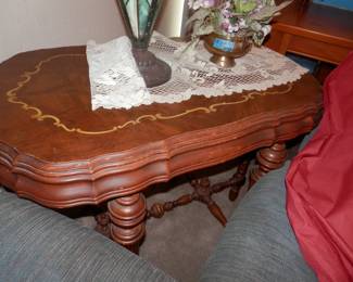 Antique 19th century inlaid spreader table