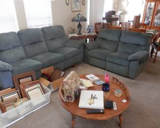 Both sofa and loveseat are  "DOUBLE RECLINERS"